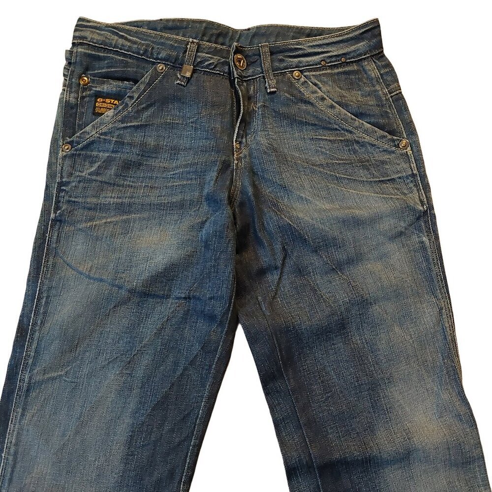 G-Star Raw Medin Loose Capital Denim Astor Blue Wash Jeans Sz 26 NWT - Picture 4 of 14
